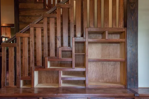Custom staircase cabinetry